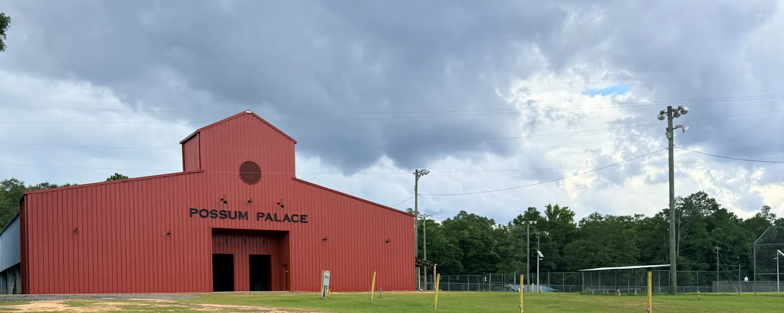 The Possum Palace, the community event hall in Wausau, Florida, home of the annual Possum Festival